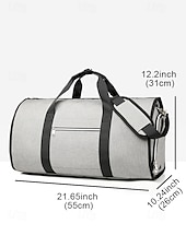 abordables Bolsos de viaje-Bolsa de viaje para traje de hombre, bolsa de lona: diseño espacioso de bolsa de lona, cierre de cremallera, varios colores, duradera y elegante, perfecta para viajes de negocios, viajes y ocasiones especiales.