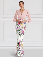billige Kjole med skjæring-A-Linje kveldsdrakt elegant kjole formell bryllup gulvlengde lang erme en skulder sateng med sløyfer splitt broderi
