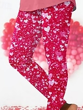 olcso Művészet és design nyomtatás-Női Leggings Nadrág Divat Utcai Ruházat Teljes Hosszú Magas Derék Nadrág Karnevál Grafikus Nyomtatás Hőmegtartó Meleg Lélegző Puha Mikro-elastic Kültéri Napi Rózsaszín+Fehér Tavasz Ősz Szabott