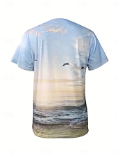 نسائي تي شيرت محيط كاجوال كم قصير رقبة دائرية قمصان عادية مناسب للبس اليومي طباعة أزرق الصيف رخيصةأون شاي هاواي-نسائي تي شيرت محيط كاجوال كم قصير رقبة دائرية قمصان عادية مناسب للبس اليومي طباعة أزرق الصيف