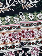 billige Kvinnenes ferietopper-Dame Skjorte Bluse Blomstret Stilfull Fritid Langermet Med stropper Vanlige topper Daglig Trykt mønster Svart Sommer Vår