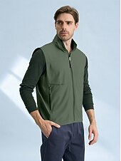 cheap Men&#039;s Golf Clothing-Men&#039;s Golf Jacket Black White Navy Blue Sleeveless Outerwear Golf Attire Clothes Outfits Wear Apparel