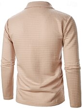 economico Giubbotti e cappotti da uomo-Per uomo Giacca Leggera Giacca Estiva Giacca Camicia Giacca di transizione Vacanza Quotidiano Resistente all&#039;usura Tasca Primavera Autunno Semplice Moda Classico Bavero Regolare Nero Bianco Vino Blu