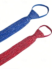abordables Cravates et nœuds papillon pour hommes-cravate style diamant en strass pour hommes et femmes – détail étincelant en faux diamant pour événements officiels, fêtes et occasions spéciales