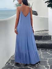 preiswerte Kleider für die Ferien-Damen Minikleid Casual kleid skims dress Basic Brautkleider schlicht Urlaub Täglich Regular Fit Glatt Ärmellos Gurt Schwarz Rote Blau Grün Sommer