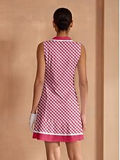 abordables Ropa de golf femenina-Mujer vestido de golf Rosado morado Sin Mangas Vestidos Ropa de golf para damas Ropa Trajes Ropa Ropa
