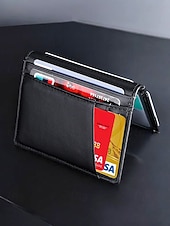 cheap Wallets-Men&#039;s RFID Blocking Wallet, Premium Cowhide Leather, Slim Design with Multiple Card Slots and ID Window – Secure and Stylish Wallet for Everyday Use Wine Black Dark Green