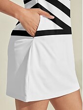 billiga Kvinnors golfkläder-Dam golfklänning Vit Ärmlös Golfkläder för damer Kläder Outfits Bär kläder