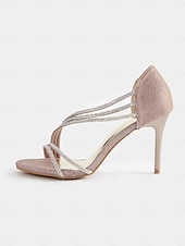 voordelige Formeel-Sandalen met hoge hak en kristalsteentjes voor dames – glamoureus design, perfect voor bruiloften, dansfeesten en speciale gelegenheden.