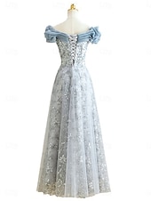 cheap Bridesmaid Dresses-A-Line Bridesmaid Dress Off Shoulder Sleeveless Elegant Floor Length Nylon with Split Front