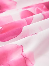 abordables Longueur du plancher-Robe Mère de la Mariée A-Line Robe Élégante Col V Longueur Du Sol En Chiffon Manche 3/4 avec Fleur Robe Derby Robe de Course Invité de Mariage 2025