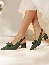 olcso Block Heels-slingback sarok masnival, flyknit hálós felsőrésszel és blokksarkúval elegáns irodai viselethez és esti rendezvényekhez