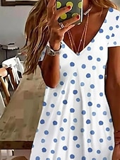olcso Művészet és Tervezés Ruhák-Női Mini ruha hétköznapi ruha Elegáns Tropikus Hawaii Napi Normál Virágos Rövid ujjú Terített nyak Gyöngy Fehér Arcpír rózsaszín Medence Nyár