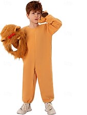 levne Dětské kostýmy-Lev Cosplay kostým Úbory Legrační kostýmy Dětské Chlapecké Dívčí cosplay Výkon Párty předvečer Všech svatých Karneval Mardi Gras Jednoduchý karnevalový kostým