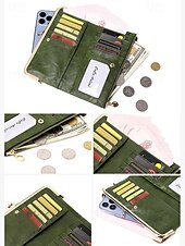 cheap Wallets-Women&#039;s Faux Leather Clip Bag Wallet Phone Case - Card Holder, ID Window, Zipper Closure - Versatile Design for Women - Perfect for Daily Use and Travel Black Pink Red