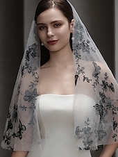 cheap Wedding Veils-One-tier Comtemporary / Stylish Wedding Veil Elbow Veils with Faux Pearl Tulle