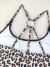 abordables Ensemble de bikinis-Maillots de bain femme bikini 2 pièces maillot de bain short dos nu slim vacances plage mode floral encolure en U sans manches