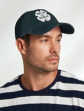 economico Cappelli da uomo-berretto da baseball verde per il giorno di San Patrizio – design a trifoglio "dibs on the redhead" per uomo e donna