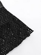 abordables Bas de bikini-Femme Maillots de Bain Caleçon extensible Maillot de bain Maille Taille haute Vacances Tenues de plage Couleur unie Sans Manches Maillots de bain