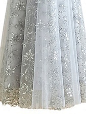 cheap Bridesmaid Dresses-A-Line Bridesmaid Dress Off Shoulder Sleeveless Elegant Floor Length Nylon with Split Front