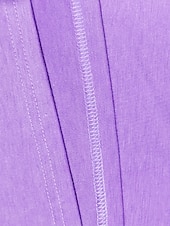 abordables T-shirt blanc-Femme T shirt Chemisier Plein mode Classique Décontractées Manche Courte Papillon Col V Hauts réguliers du quotidien Fin de semaine Blanche Violet Eté Printemps Automne