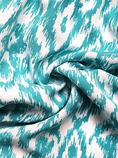billige Boho-kjoler-Dame Mini kjole Uformell kjole Boho-kjole Bohem Årgang Etnisk Feriereise Daglig Normal Geometrisk Ermeløs Rullekrage Blå Sommer