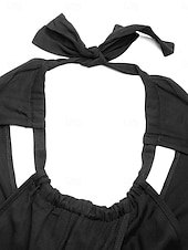 Damskie Sukienka maxi Czarna sukienka Sukienka na ukończenie szkoły Codzienne sukienki Sukienka koktajlowa Urlop Codzienny Urlop Codzienny Święto Regularny Równina Bez rękawów W serek Czarny Lato tanie maxi czarna sukienka-Damskie Sukienka maxi Czarna sukienka Sukienka na ukończenie szkoły Codzienne sukienki Sukienka koktajlowa Urlop Codzienny Urlop Codzienny Święto Regularny Równina Bez rękawów W serek Czarny Lato