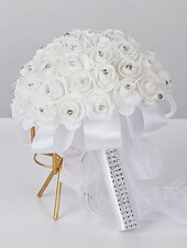 abordables Fleurs de mariage-Fleurs de poignet de mariage Bouquets Mariage / Soirée / Fête PVC (Polyvinylchlorid) A Fleurs