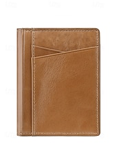 cheap Wallets-Men&#039;s RFID Blocking Wallet, Premium Cowhide Leather, Slim Design with Multiple Card Slots and ID Window – Secure and Stylish Wallet for Everyday Use Wine Black Dark Green