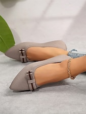 baratos Sapatilhas de mulher-sapatilhas femininas de bico fino com laço – sapatilhas de balé elegantes e respiráveis para uso no escritório e casual