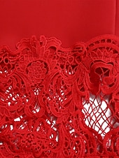 billige Kentucky-kjole-Kentucky Derby Kvinners Maxikjole Sexy Kjole Puffermansjett Kjole Elegant Formell Fest Bryllupsgjest Forlovelse Regular Fit Grafisk 3/4 Lengde Erme Off Shoulder Svart Hvit Rosa Rød