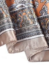cheap Women&#039;s Scarves-Paisley pattern multicolor silk scarf - soft and stylish women&#039;s headband and pocket square, perfect for casual, outdoor and formal occasions