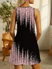 cheap Art&amp;Design Dress-Women&#039;s Mini Dress Casual Dress Petite Dress Sundress Summer Dress Casual Vacation Daily Holiday Regular Fit Ombre Sleeveless Crew Neck Pink Summer