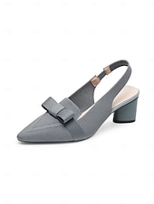 olcso Block Heels-slingback sarok masnival, flyknit hálós felsőrésszel és blokksarkúval elegáns irodai viselethez és esti rendezvényekhez