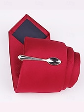 preiswerte Krawatten &amp;amp; Fliegen für Herren-Vergoldete Krawattenklammer für Herren mit Gabel, Messer und Hammer – einzigartiges und stilvolles Design – perfekt für Hochzeiten, formelle und kreative Anlässe