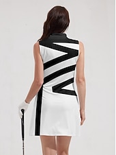 billiga Kvinnors golfkläder-Dam golfklänning Vit Ärmlös Golfkläder för damer Kläder Outfits Bär kläder