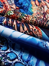 baratos trajes de banho de grife-Maiô de férias com estampa de leopardo e penas, tecido elástico de alta elasticidade e amarração nas costas.