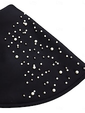 preiswerte Kentucky Kleid-Kentucky Derby Damen Midi Kleid Bodycon Kleid Puffärmel Kleid Elegant Formal Cocktail Formal Party Hochzeitsgast Reguläre Passform Grafisch Kurzarm V-Ausschnitt Schwarz Weiß Gelb Rot Sommer