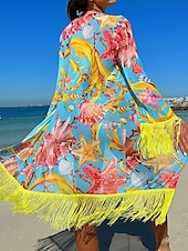 abordables Ensemble bikini 3 pièces-Femme Maillots de Bain Bikinis Trois pièces Slip Brésilien Maillot de bain Dos Nu Mince Vacances Tenues de plage Léopard Col V Sans Manches Maillots de bain