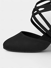economico Scarpe per balli latini-scarpe da ballo in raso bianco con design a cinturino incrociato – tacco medio, punta aperta per donna – ideali per matrimoni, eventi formali e gare di ballo