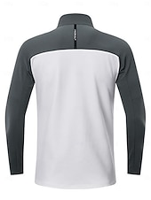 billiga Herrgolfkläder-Herr Golfjackor Vit Blå Långärmad Ytterkläder Överdelar Golfkläder Kläder Outfits Bär kläder