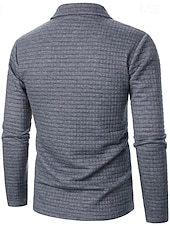 economico Giubbotti e cappotti da uomo-Per uomo Giacca Leggera Giacca Estiva Giacca Camicia Giacca di transizione Vacanza Quotidiano Resistente all&#039;usura Tasca Primavera Autunno Semplice Moda Classico Bavero Regolare Nero Bianco Vino Blu