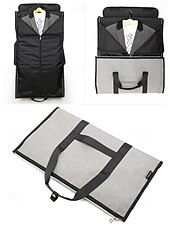 abordables Bolsos de viaje-Bolsa de viaje para traje de hombre, bolsa de lona: diseño espacioso de bolsa de lona, cierre de cremallera, varios colores, duradera y elegante, perfecta para viajes de negocios, viajes y ocasiones especiales.