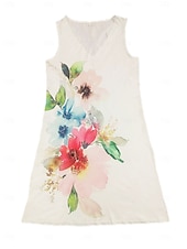 abordables Vestidos de vacaciones-Mujer Talla EU / US Mini vestido Vestido informal Vestido elegante Elegante Bohemia Vacaciones Sin Mangas Vacaciones Casual Playa Moldeado al Cuerpo Floral Sin Mangas Escote en Pico Rosa Claro Verano