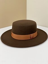 Χαμηλού Κόστους Καπέλα Γιορτής-Καπέλα Πολυεστέρας Καπέλο Fedora Γάμου Επίσημο Vintage με Κορδέλα Δέσιμο Κεφαλόδεσμος Καπέλα Φόρεμα Ημέρας Αγώνα