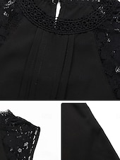 cheap Tank Tops &amp; Camis-Women&#039;s Camisole Tank Top Solid Color Casual Sleeveless Turtleneck Regular Tops Daily Lace Patchwork Navy Blue Green Gray Summer
