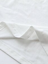 olcso Női pántos felsők és atléták-Női Top Camisole Betű Stílusos Hétköznapi Rövid Ujjú Crew Nyak Rendszeres Felsők Napi Nyomtatás Fehér Nyár