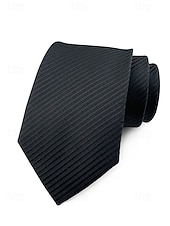 cheap Men&#039;s Ties &amp; Bow Ties-Men&#039;s striped satin tie, a variety of colors to meet different matching needs, suitable for business, wedding and formal events elegant and fashionable tie