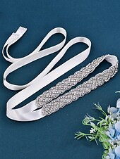 cheap Women&#039;s Belt-Crystal Rhinestone Bridal Waistband – Elegant Wedding Dress Belt for Women – Perfect for Bridal Gowns, Weddings and Special Occasions