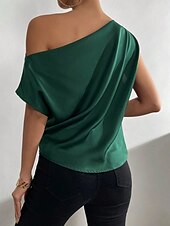 cheap Tank Tops &amp; Camis-Women&#039;s Camisole Tank Top Solid Color Casual Sleeveless Crew Neck Regular Tops Daily Print Grass Green Green Beige Summer Spring